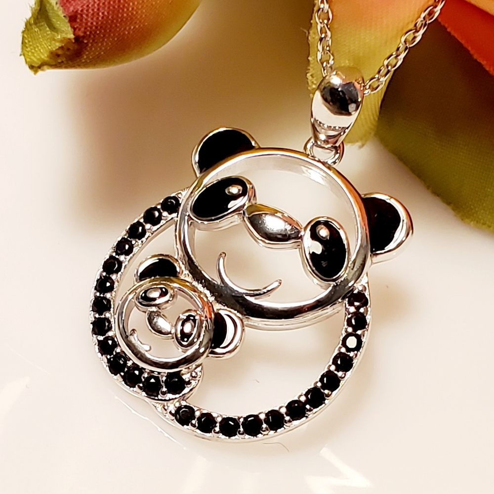 A19 NEW Panda Bear Pendant Necklace
